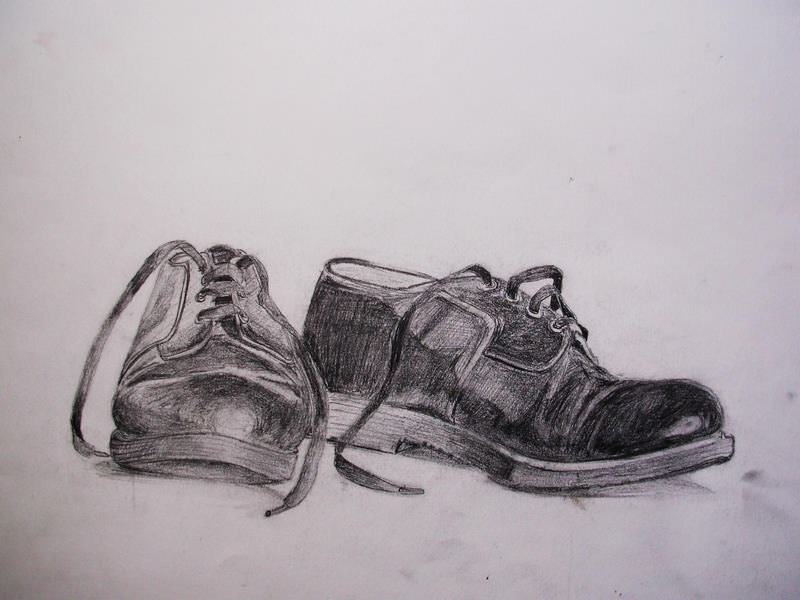 Desen - 35x45, , Kağıt Üzeri Karakalem
