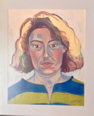 Otoportre - 50x40, 1995, Kağıt üzeri akrilik