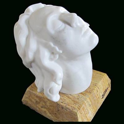Antik Baş, 35x27x27, Afyon Mermeri, 2006